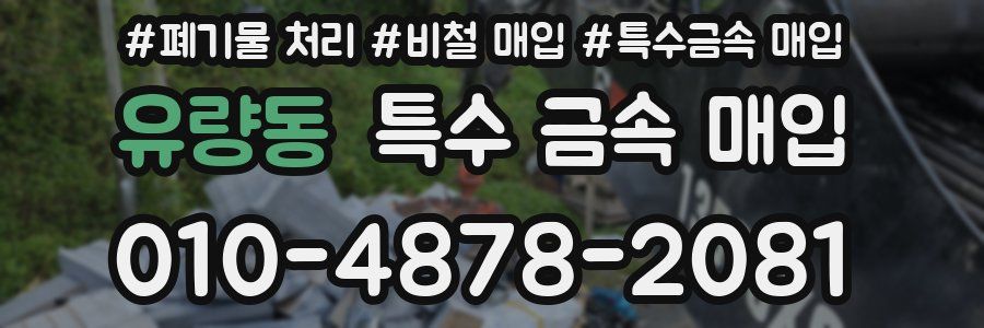 유량동 특수 금속 매입