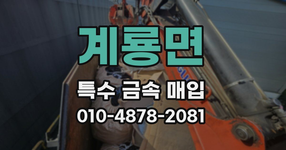 계룡면 특수 금속 매입