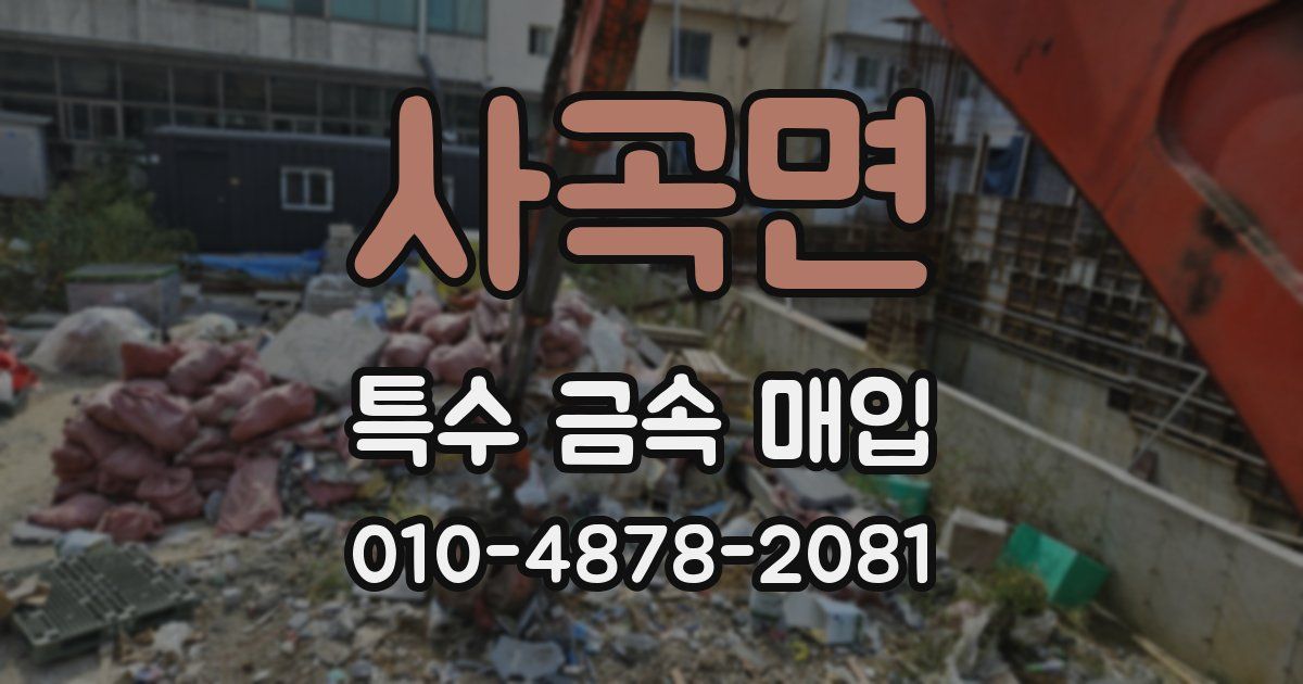 사곡면 특수 금속 매입