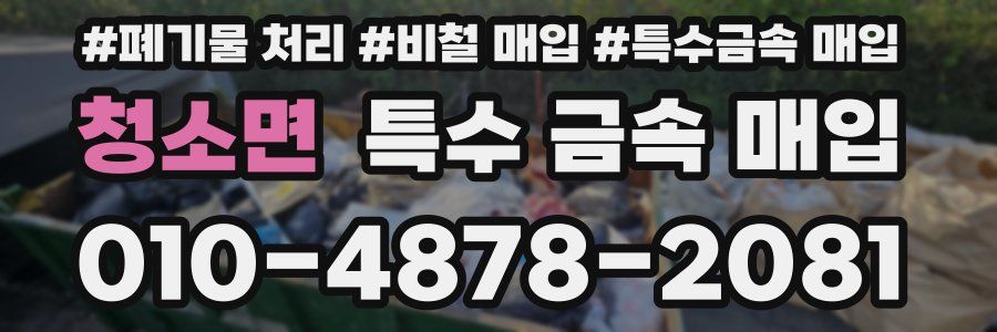 청소면 특수 금속 매입