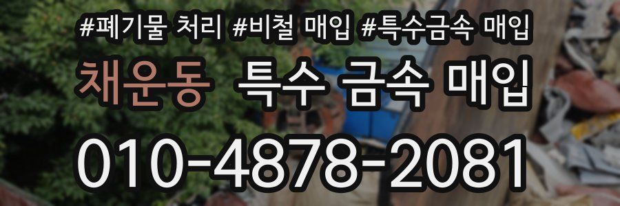 채운동 특수 금속 매입