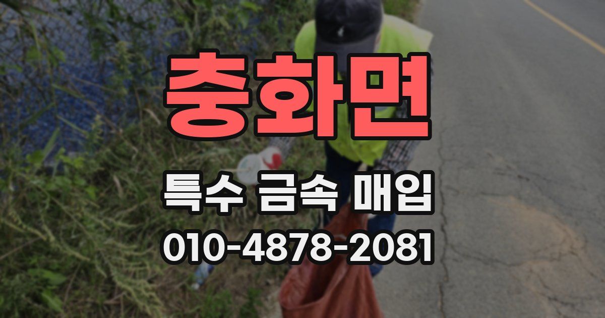 충화면 특수 금속 매입