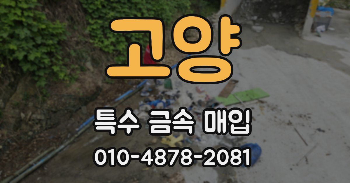 고양 특수 금속 매입
