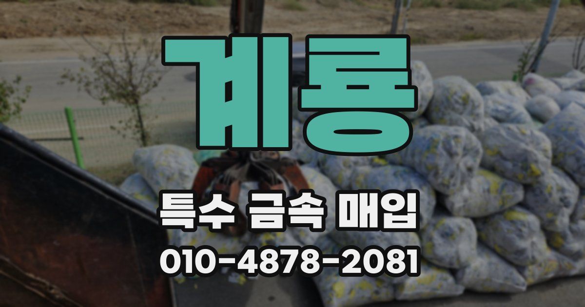 계룡 특수 금속 매입