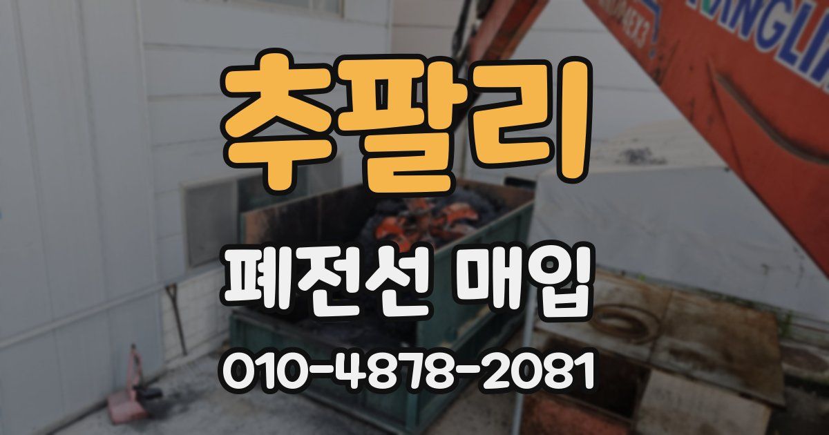 추팔리 폐전선 매입