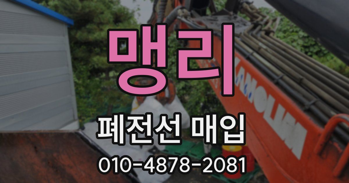 맹리 폐전선 매입