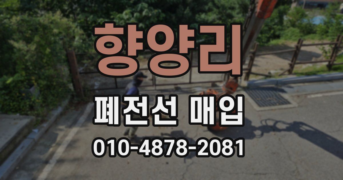 향양리 폐전선 매입