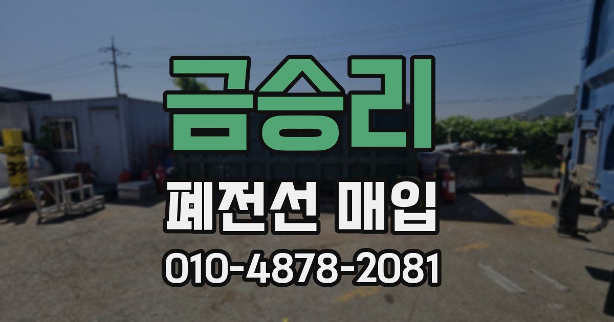 금승리 폐전선 매입
