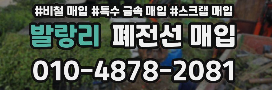 발랑리 폐전선 매입