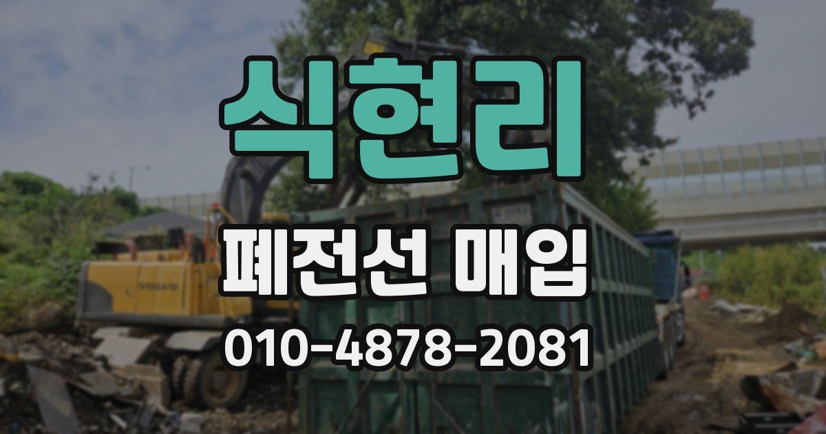 식현리 폐전선 매입