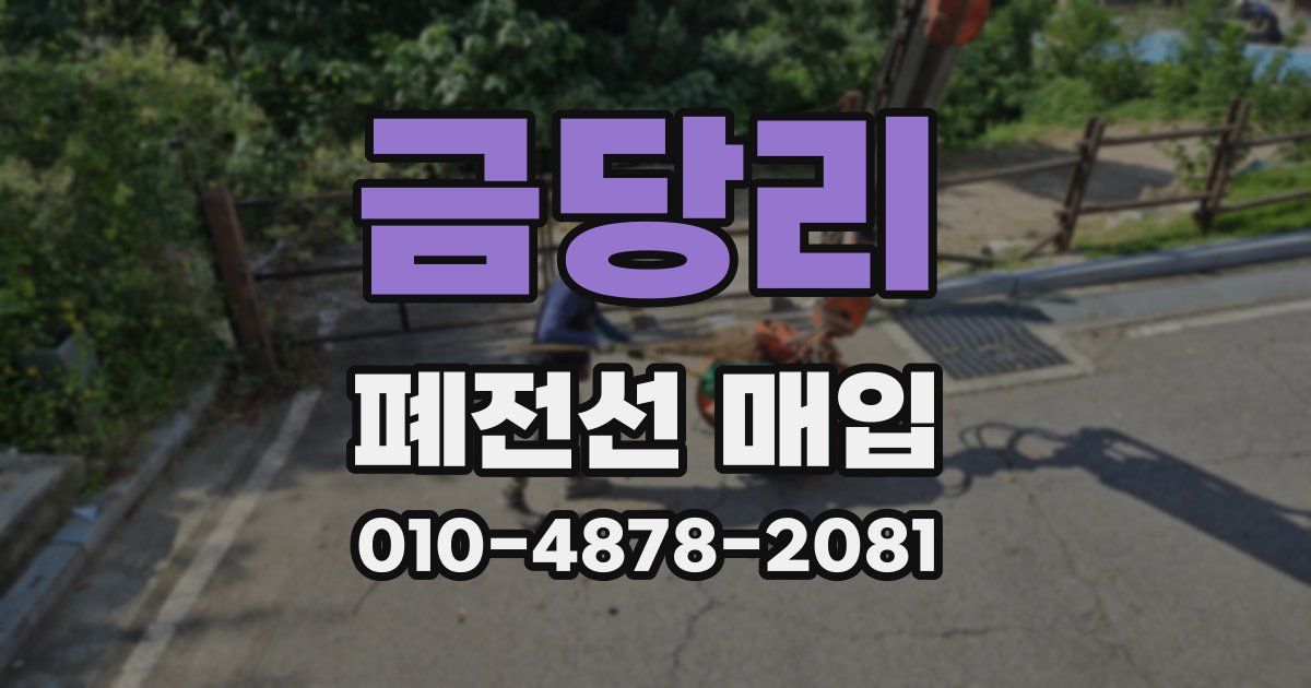 금당리 폐전선 매입