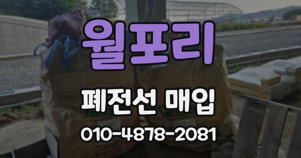 월포리 폐전선 매입