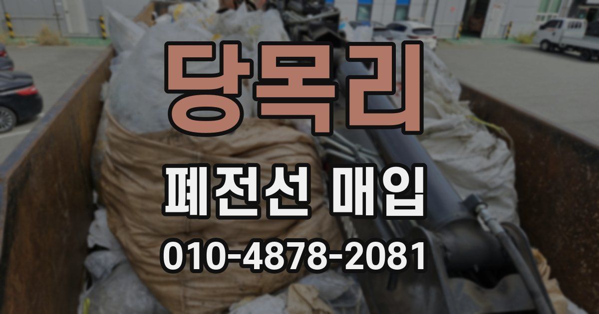 당목리 폐전선 매입