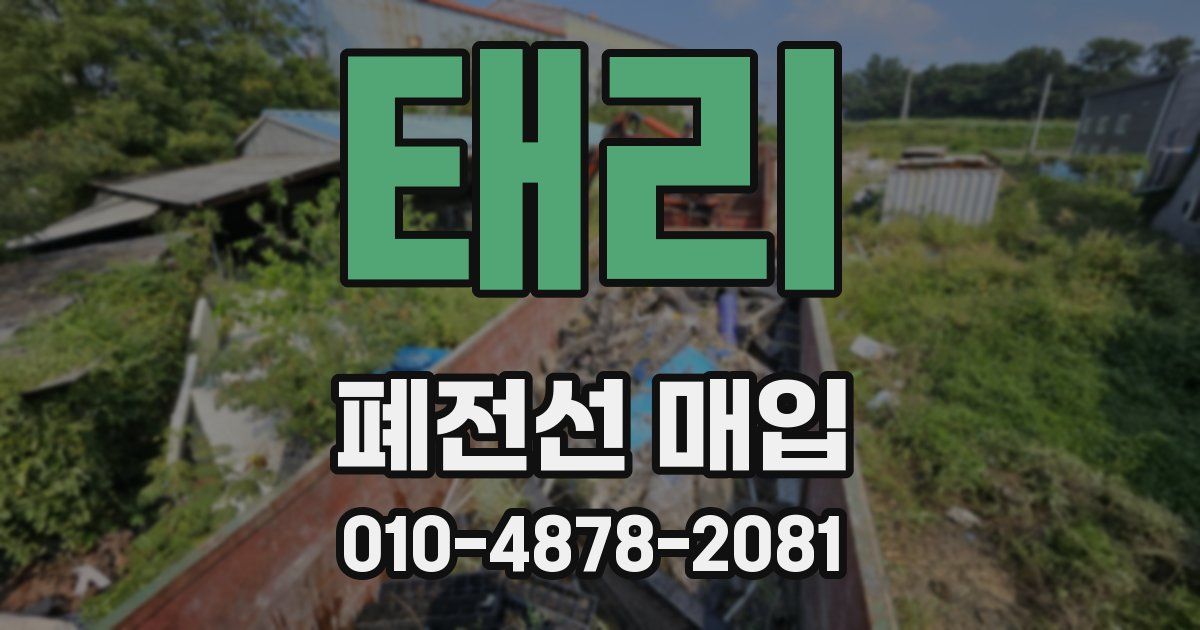 태리 폐전선 매입