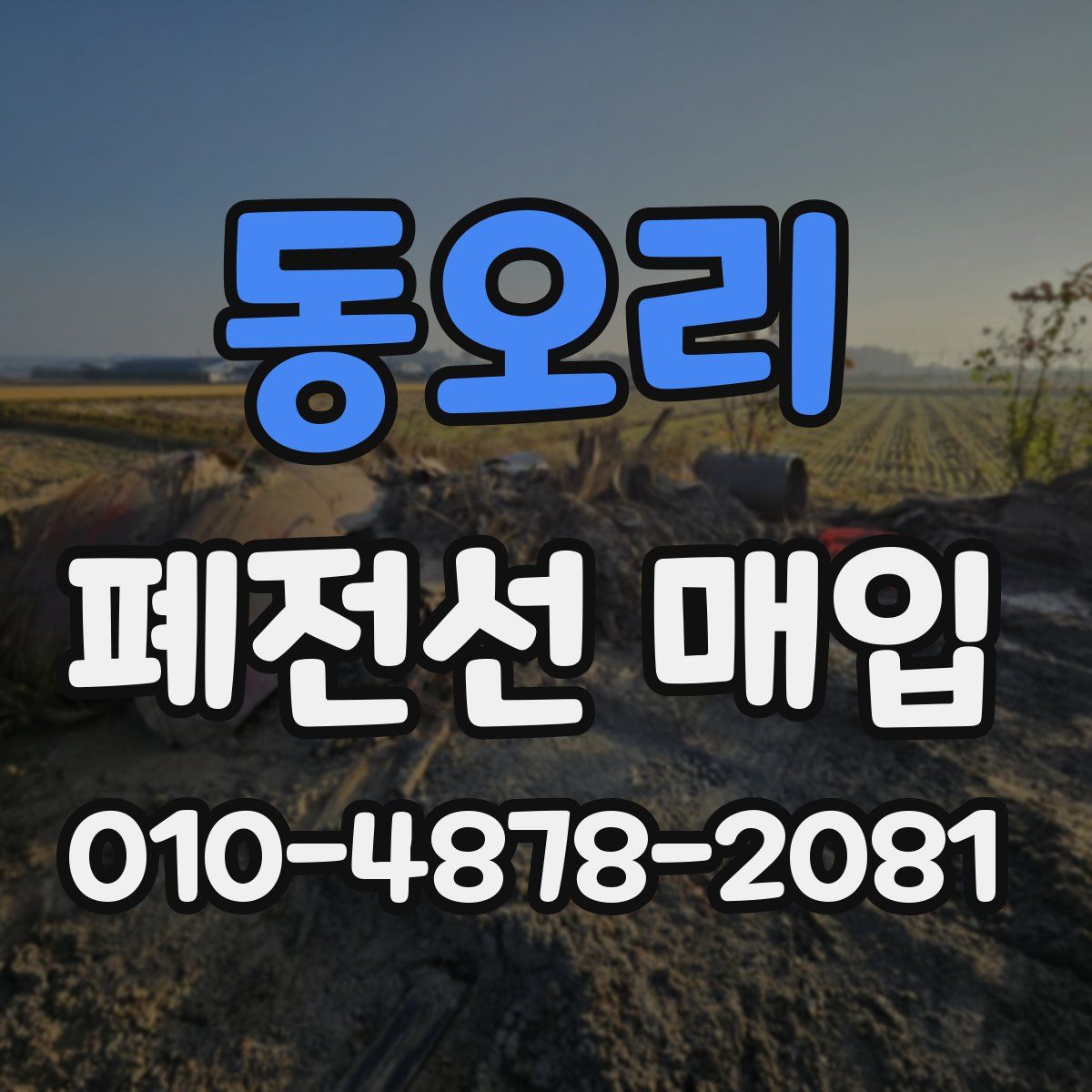 동오리 폐전선 매입