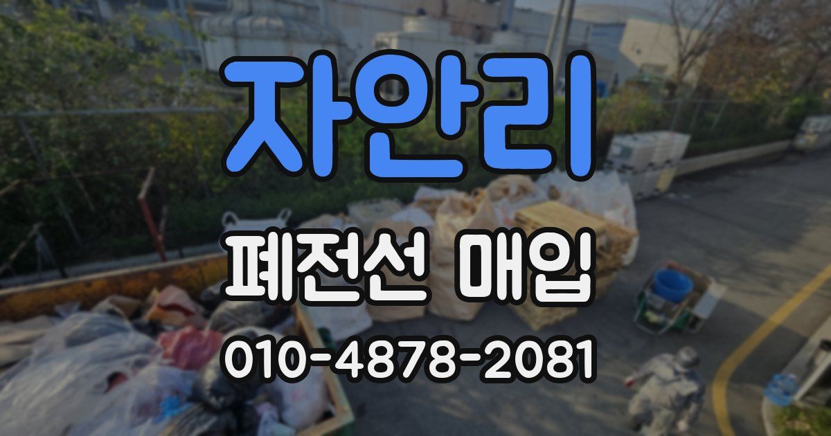 자안리 폐전선 매입