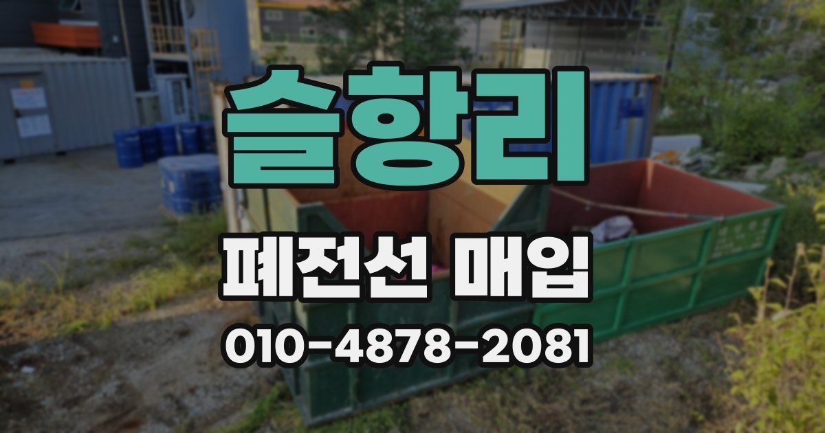 슬항리 폐전선 매입