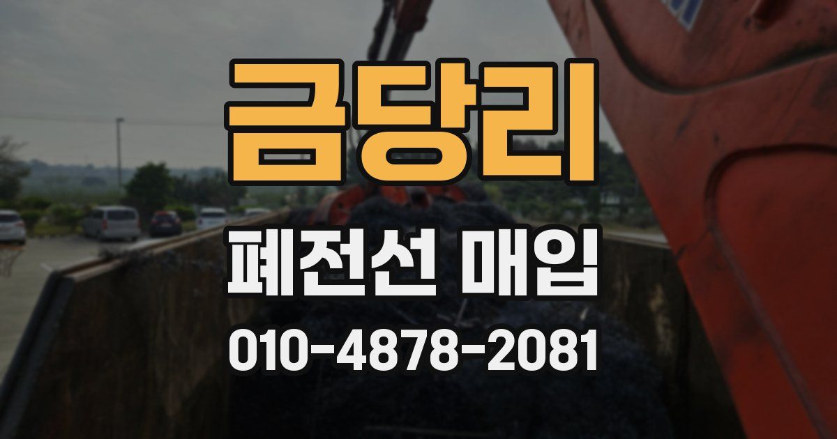 금당리 폐전선 매입
