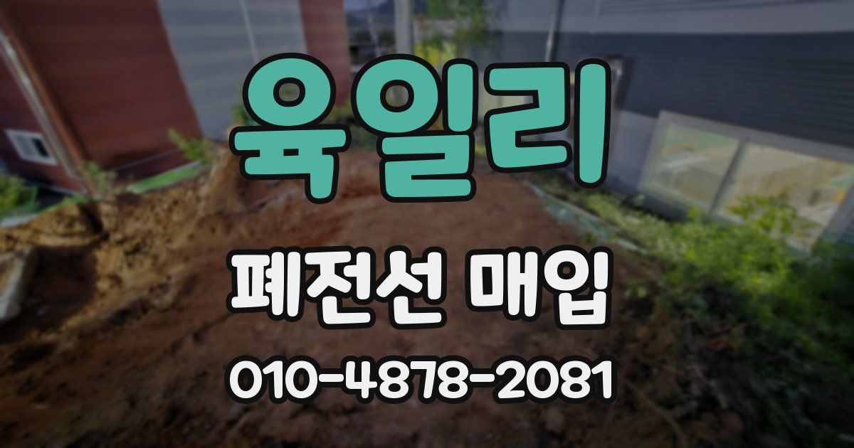 육일리 폐전선 매입