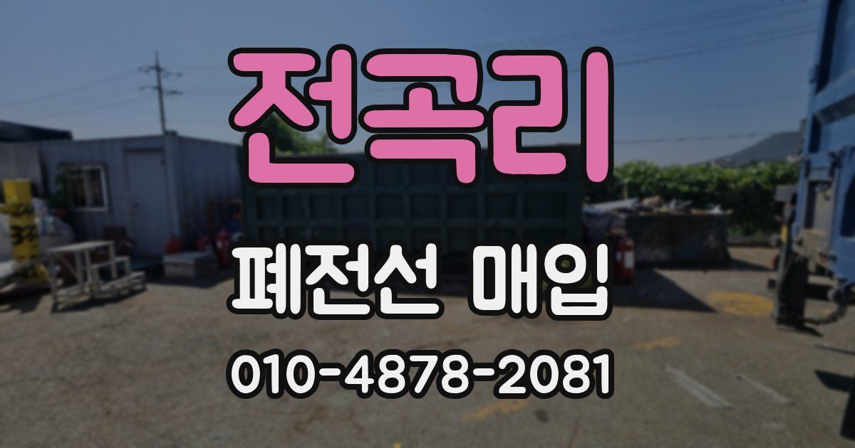 전곡리 폐전선 매입