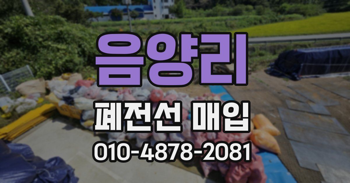 음양리 폐전선 매입