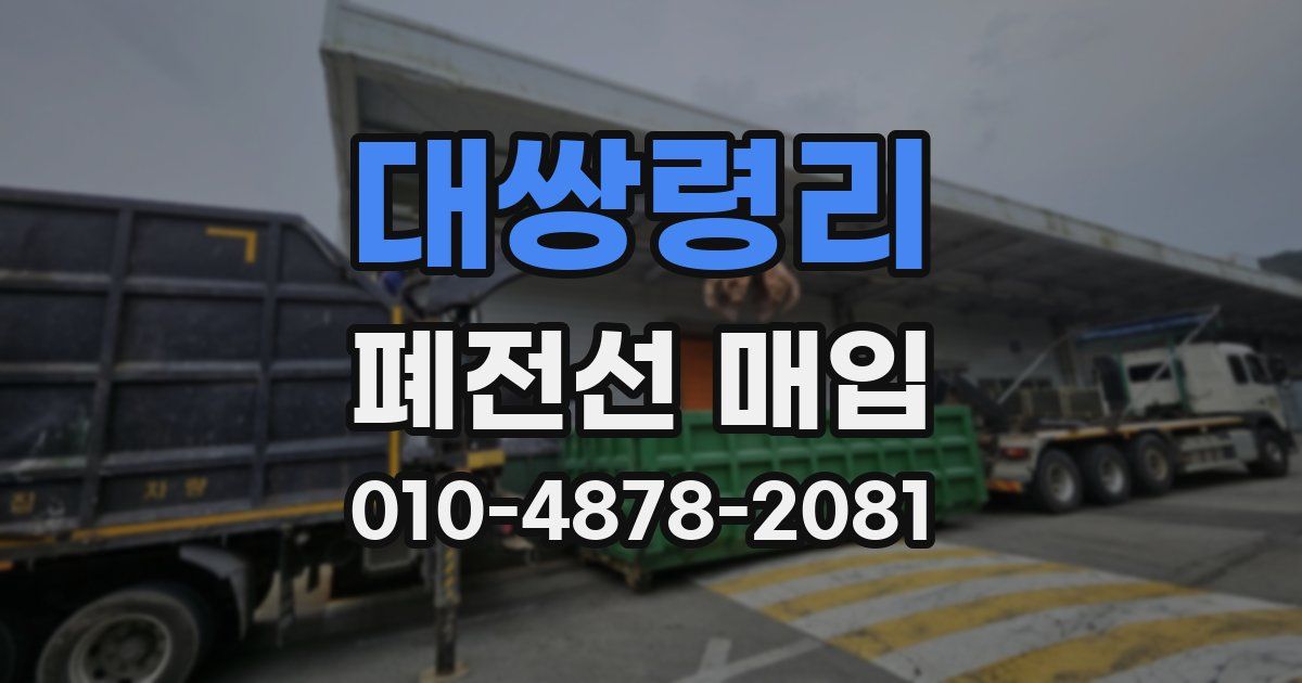대쌍령리 폐전선 매입