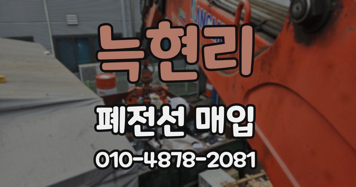늑현리 폐전선 매입