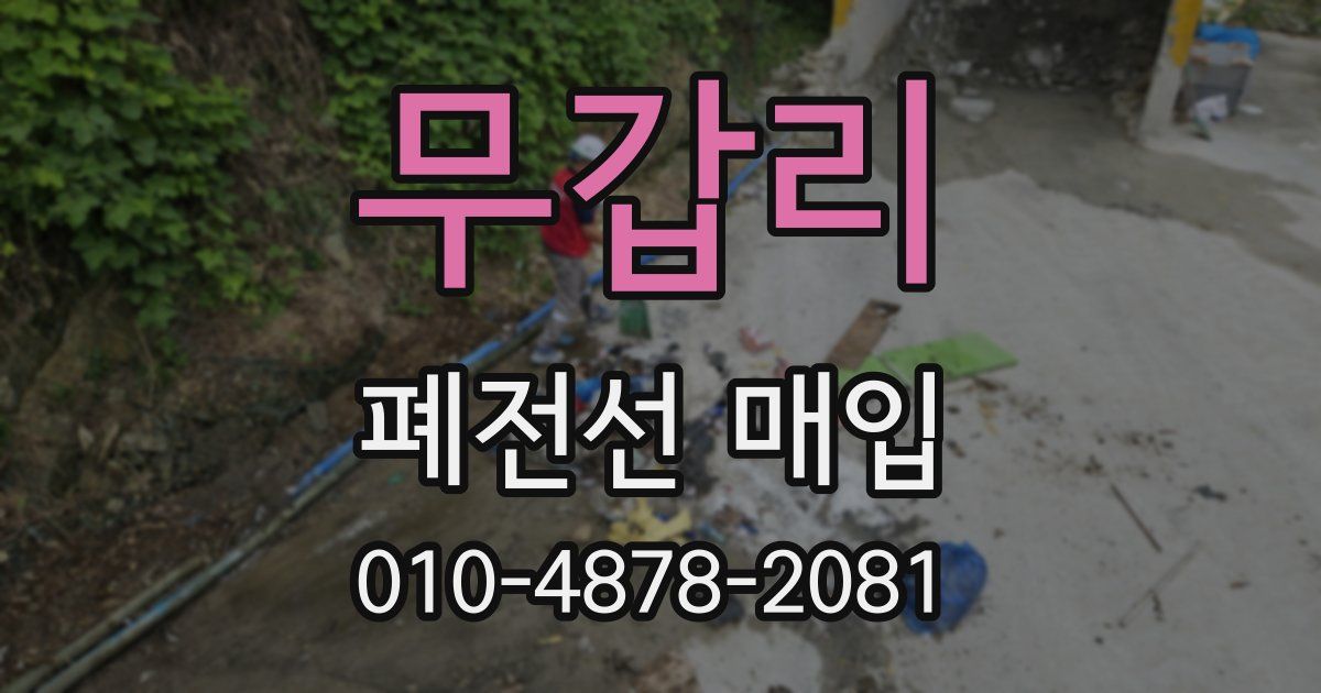 무갑리 폐전선 매입