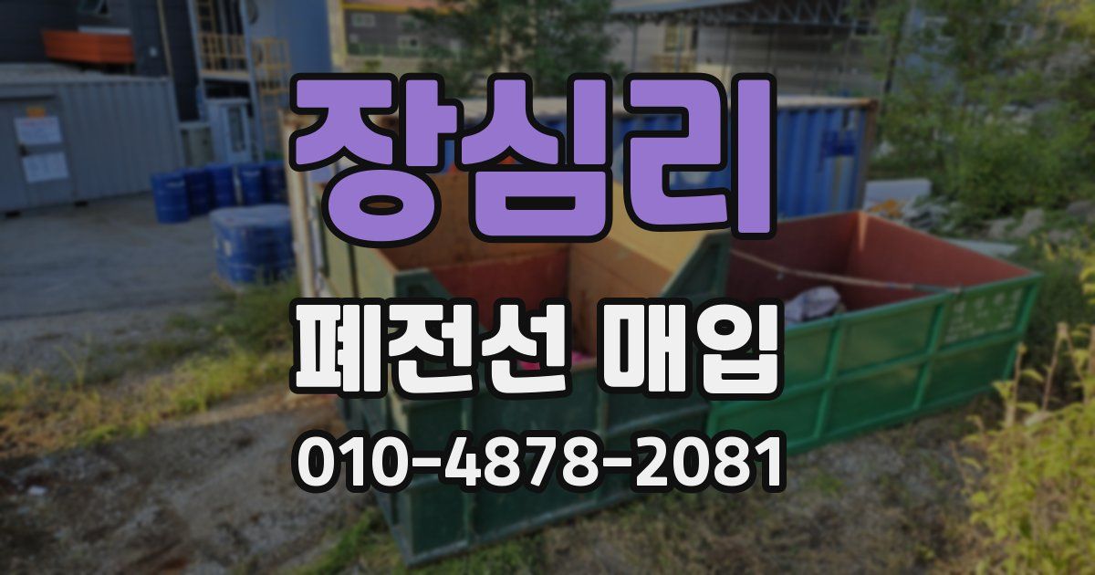 장심리 폐전선 매입