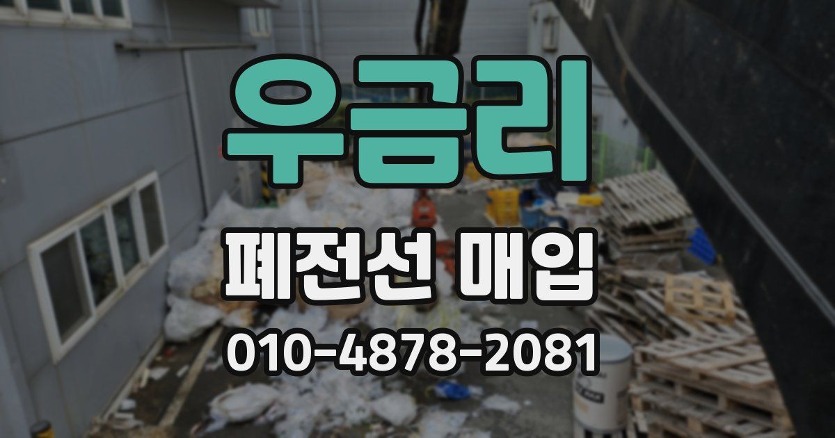 우금리 폐전선 매입