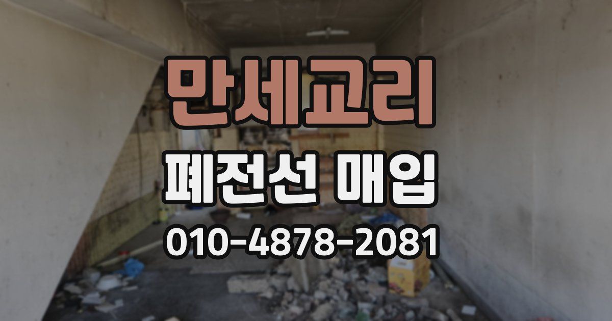 만세교리 폐전선 매입