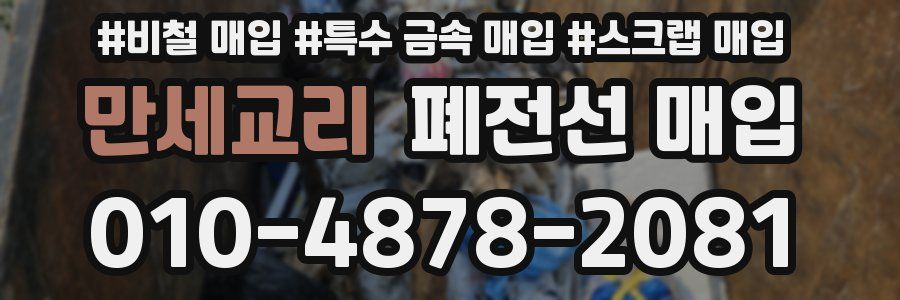 만세교리 폐전선 매입