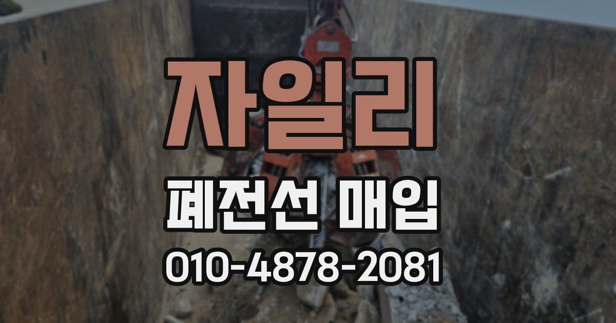자일리 폐전선 매입