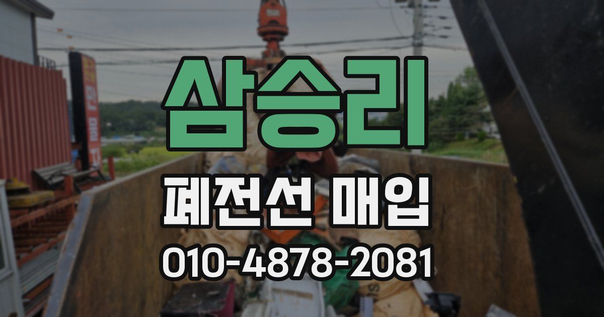 삼승리 폐전선 매입