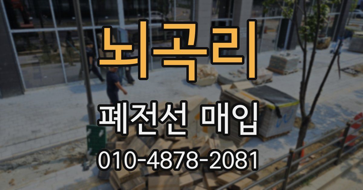 뇌곡리 폐전선 매입