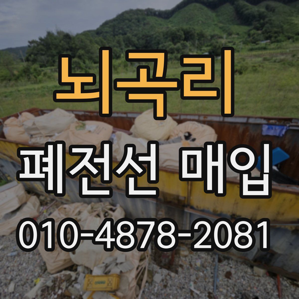 뇌곡리 폐전선 매입
