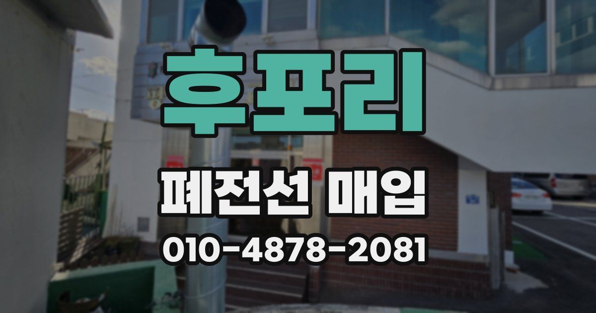 후포리 폐전선 매입