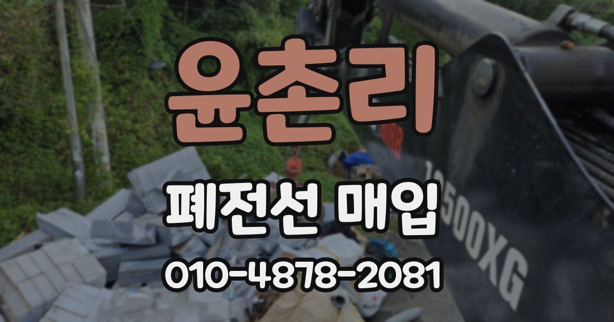 윤촌리 폐전선 매입