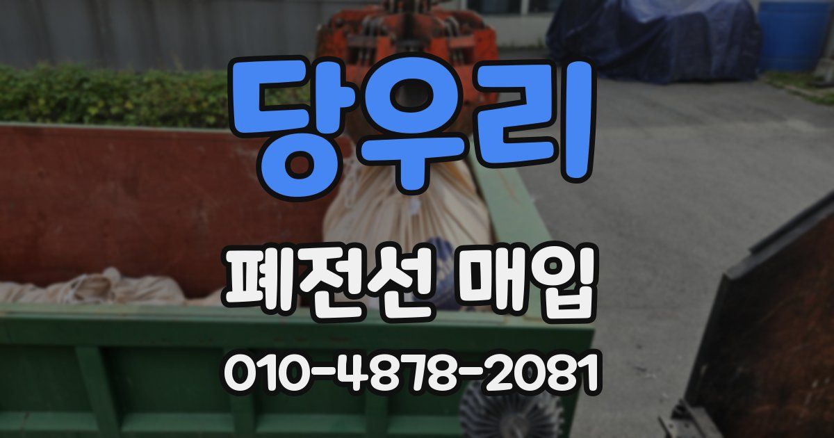 당우리 폐전선 매입
