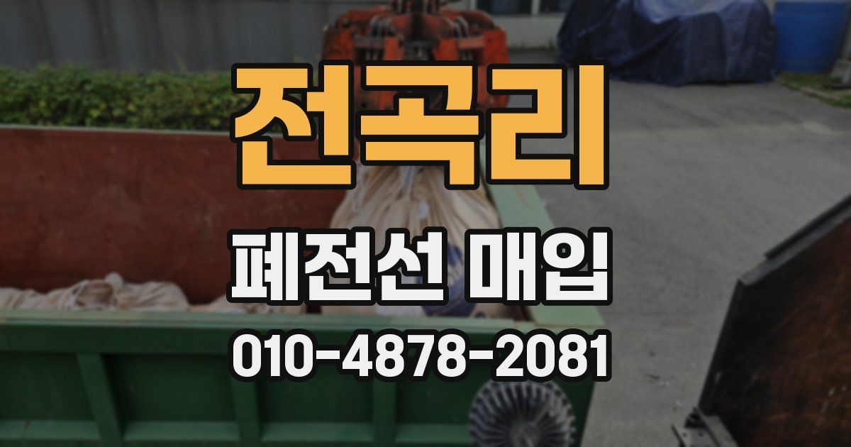 전곡리 폐전선 매입