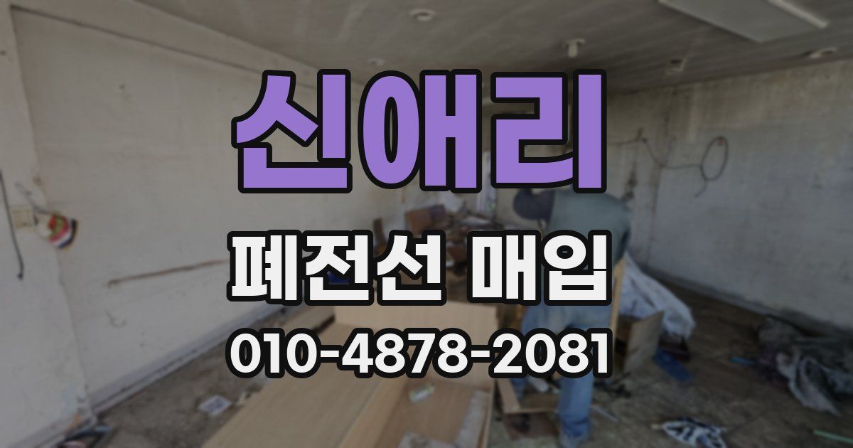 신애리 폐전선 매입