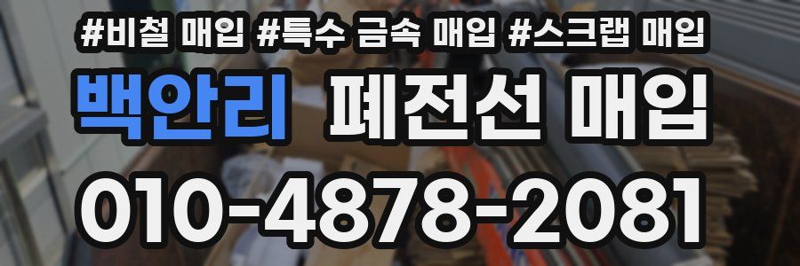 백안리 폐전선 매입