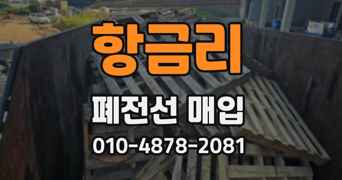 항금리 폐전선 매입