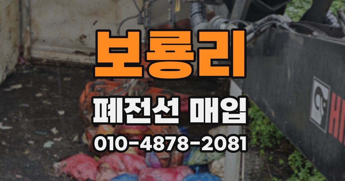 보룡리 폐전선 매입