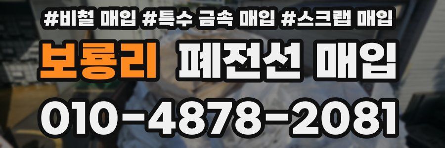 보룡리 폐전선 매입