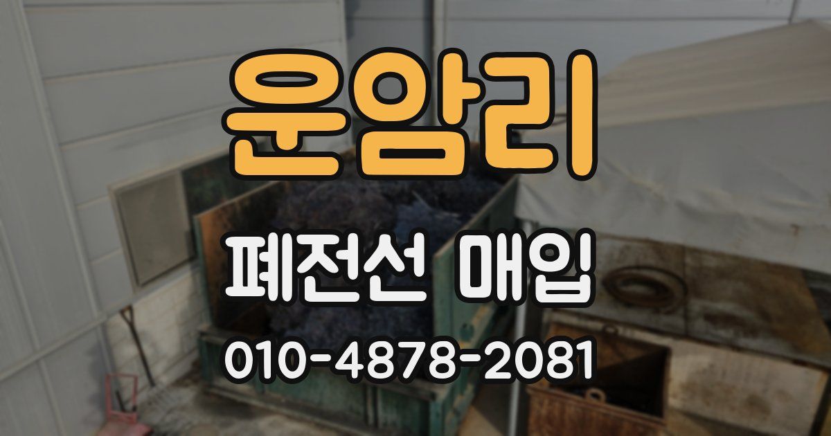 운암리 폐전선 매입