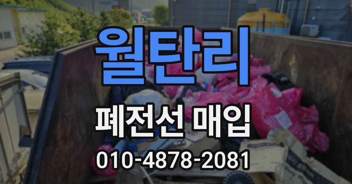 월탄리 폐전선 매입