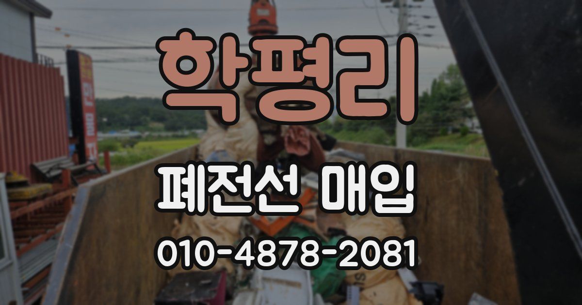 학평리 폐전선 매입