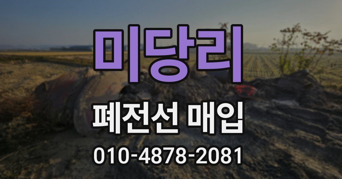 미당리 폐전선 매입