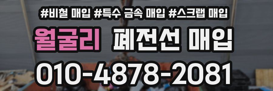 월굴리 폐전선 매입
